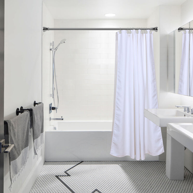 Metal Double Shower Curtain Hooks, Set of 12 image number 5