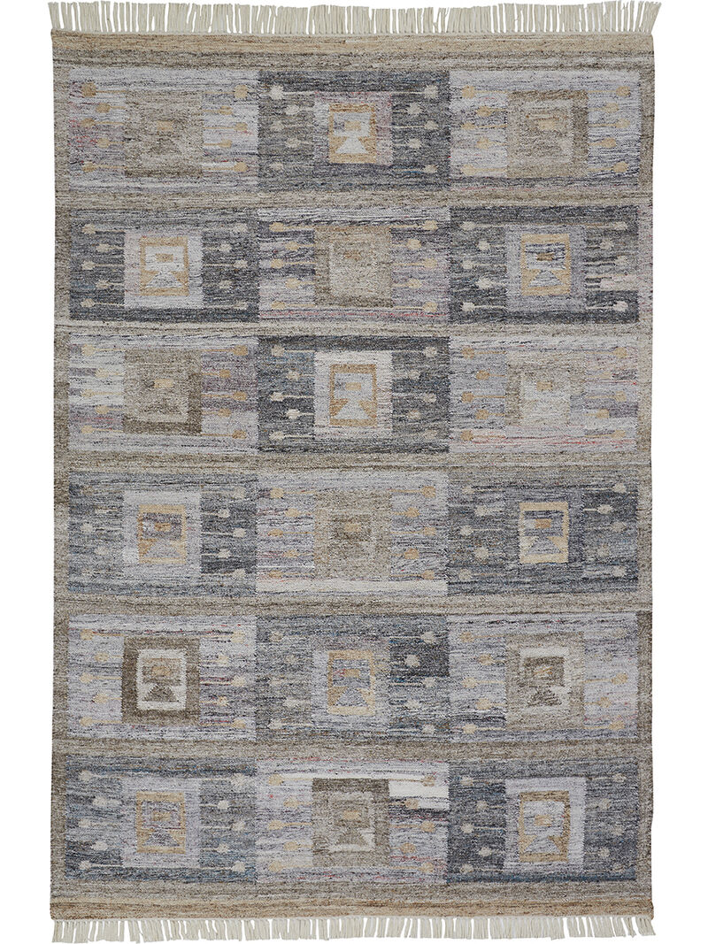 Beckett 0816F Gray/Taupe/Tan 5' x 8' Rug