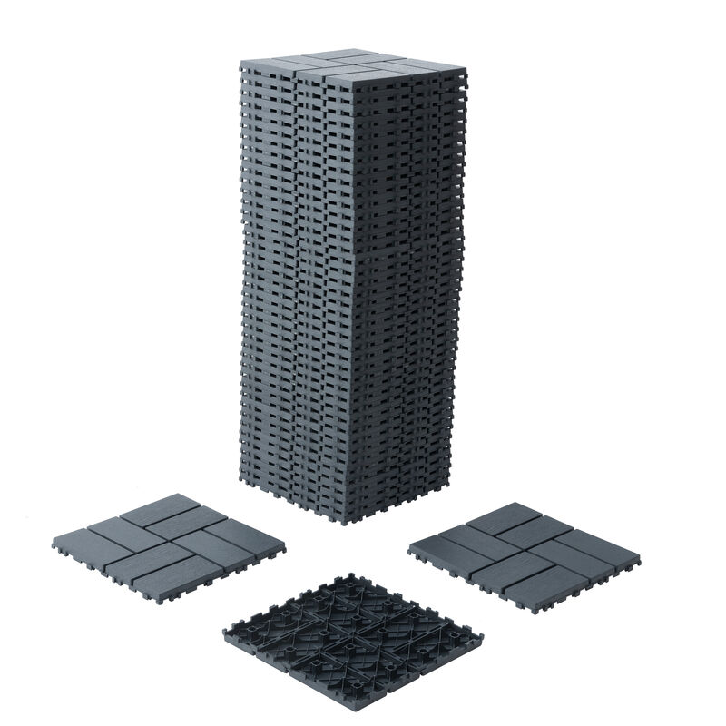 Streamdale 44-Pack Interlocking Deck Tiles for Outdoor Use image number 5