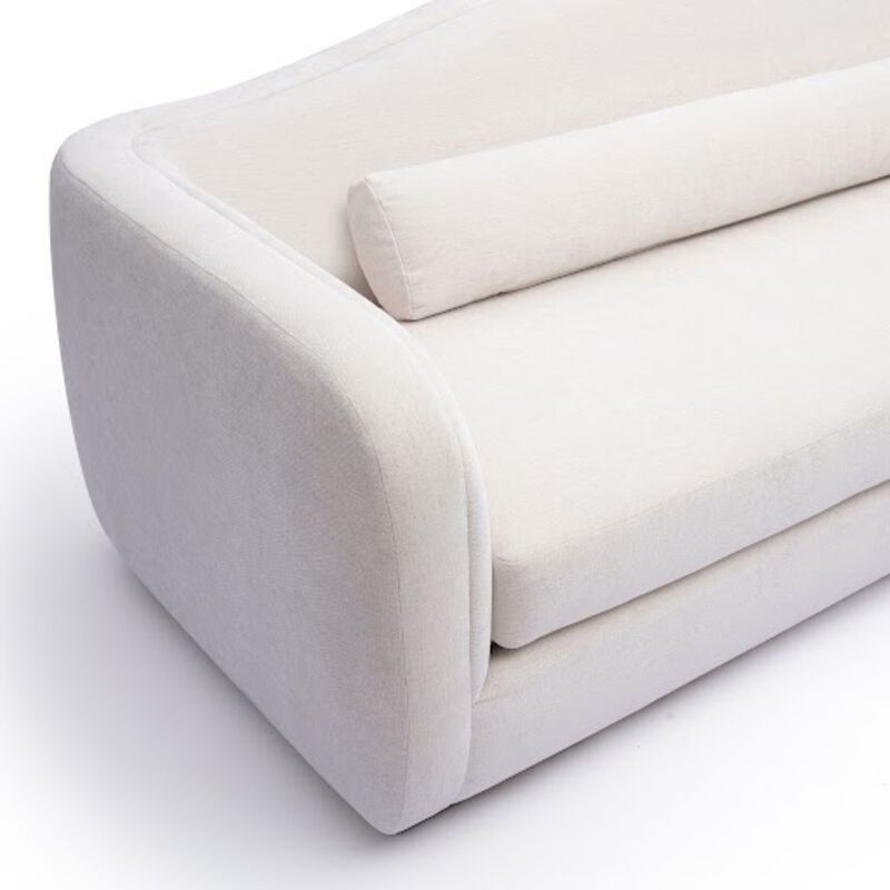 Camille Green Performance Linen Chenille Sofa image number 2