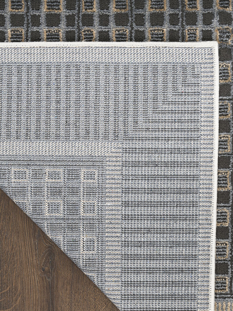 Nordic NRC03 Black/Taupe 4' x 6' Rug