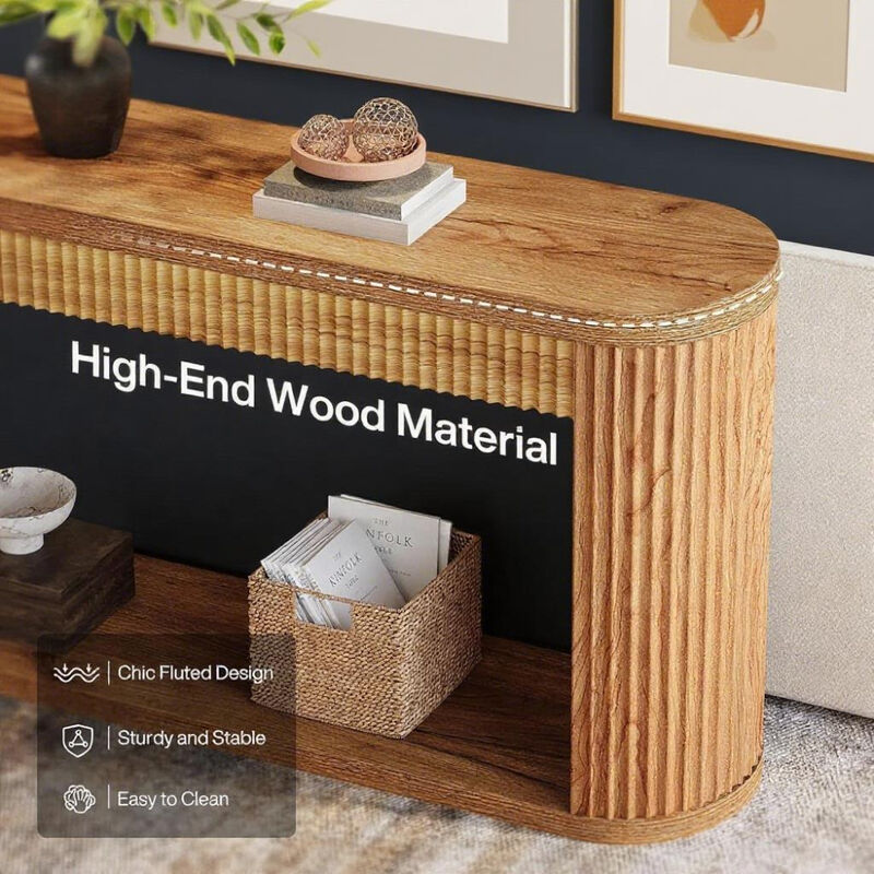 Wooden Console Table for Hallway, Foyer, or Behind Sofa