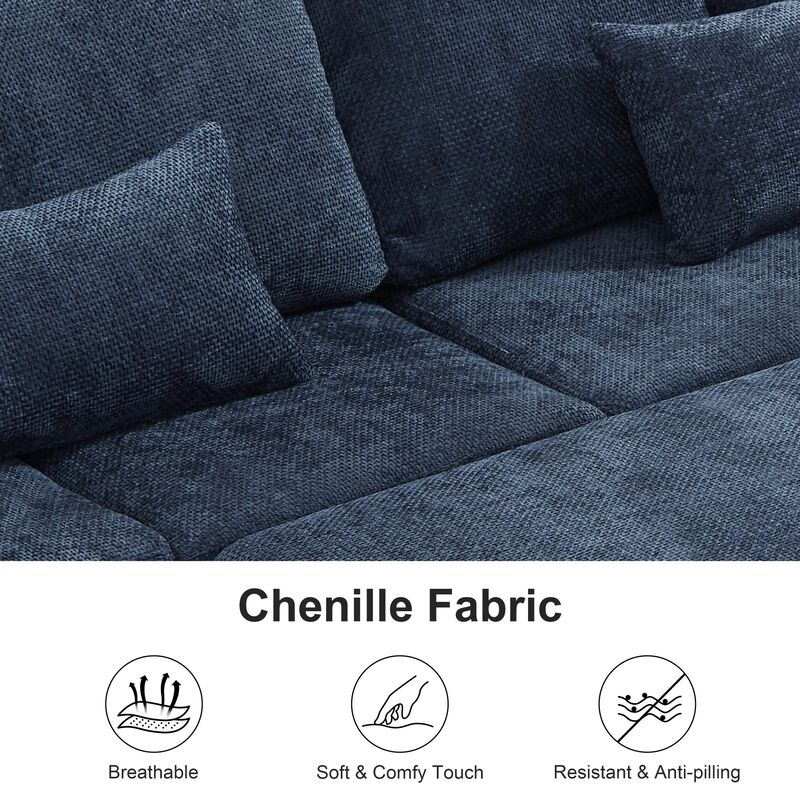 Jibvar L-Shaped Sectional Sofa Bed image number 6