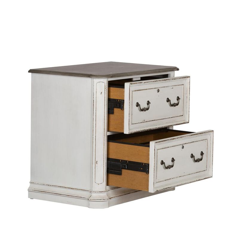 Liberty Furniture Magnolia Manor Jr Executive Media Lateral File in Antique White image number 2