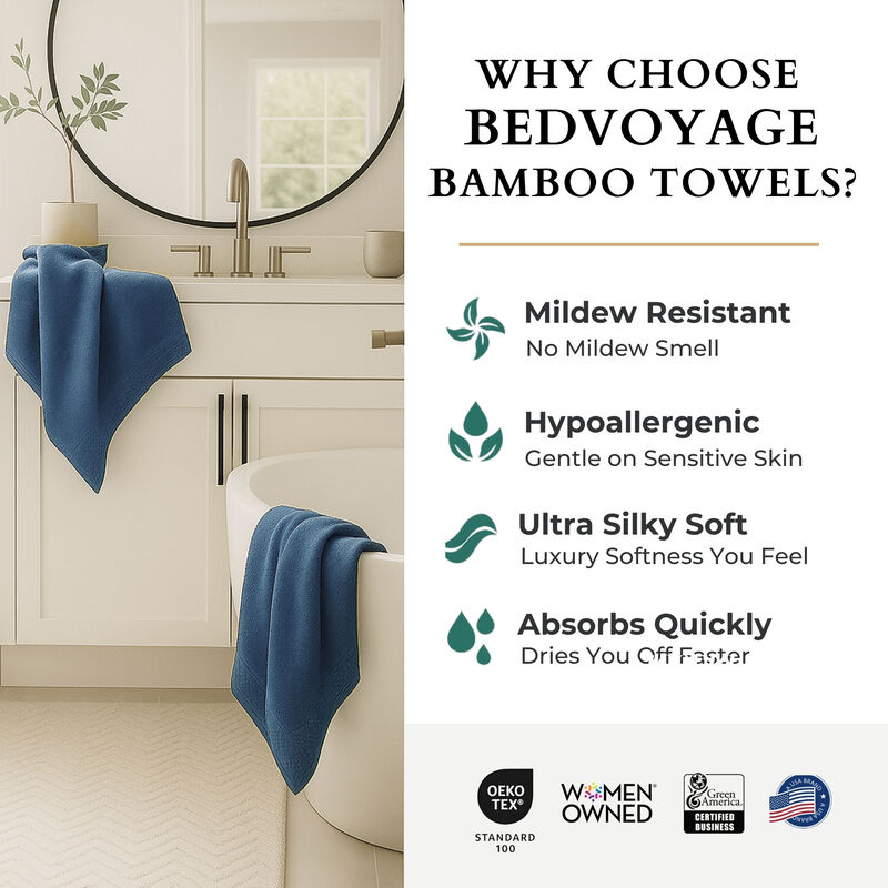 BedVoyage Luxury viscose from Bamboo Towel Set 8pc