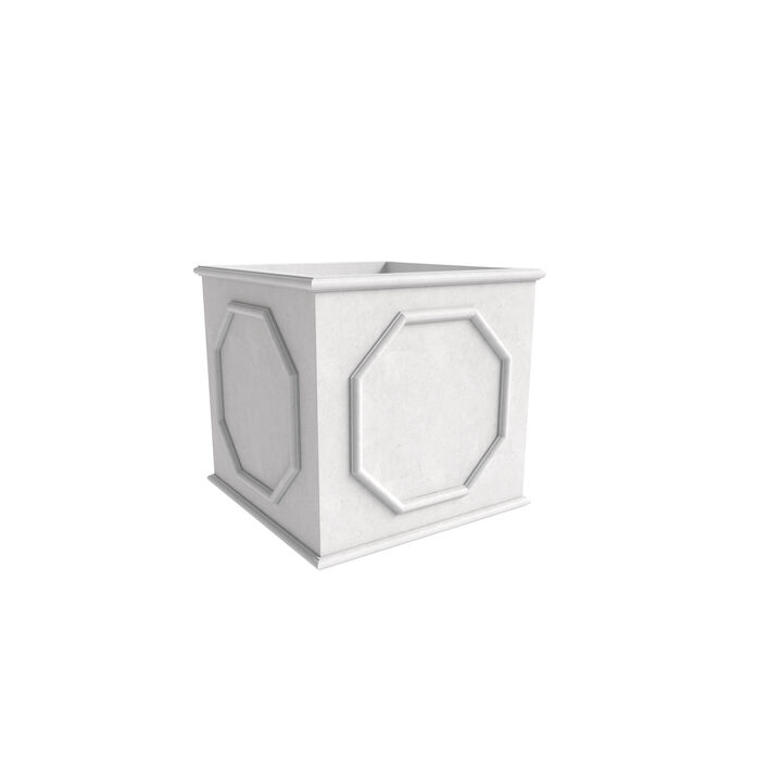 LeisureMod Sprout Series Cubic Fiberstone and MgO Clay Planter