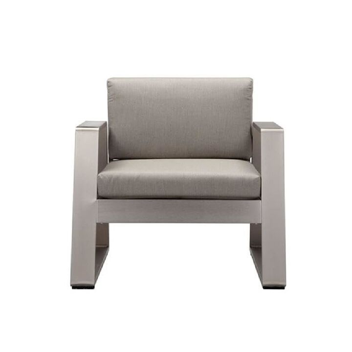 Pangea Home Air Chair Grey In Aluminum