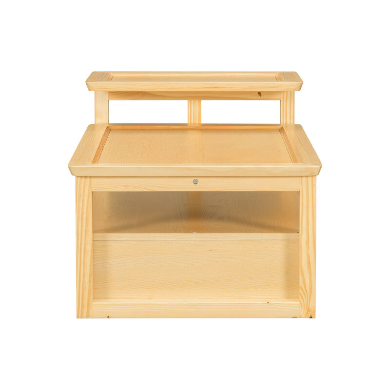 Merax Coffee Table with 1 Storage Shelf