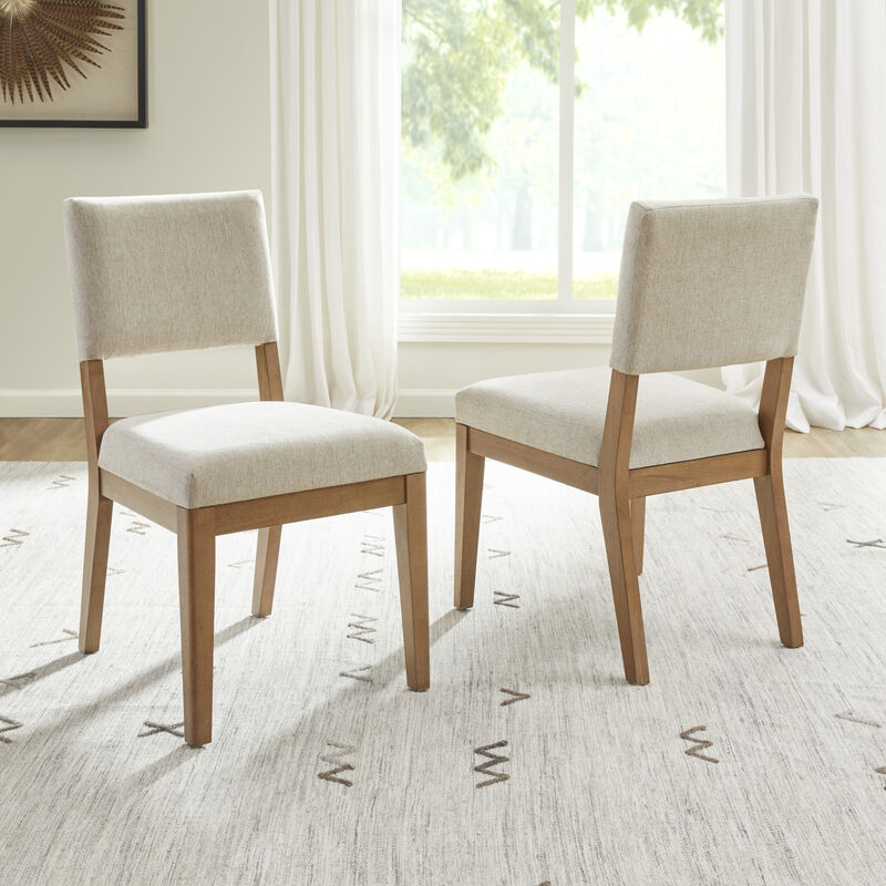 Millwork Off-White Pair of Dining Chairs