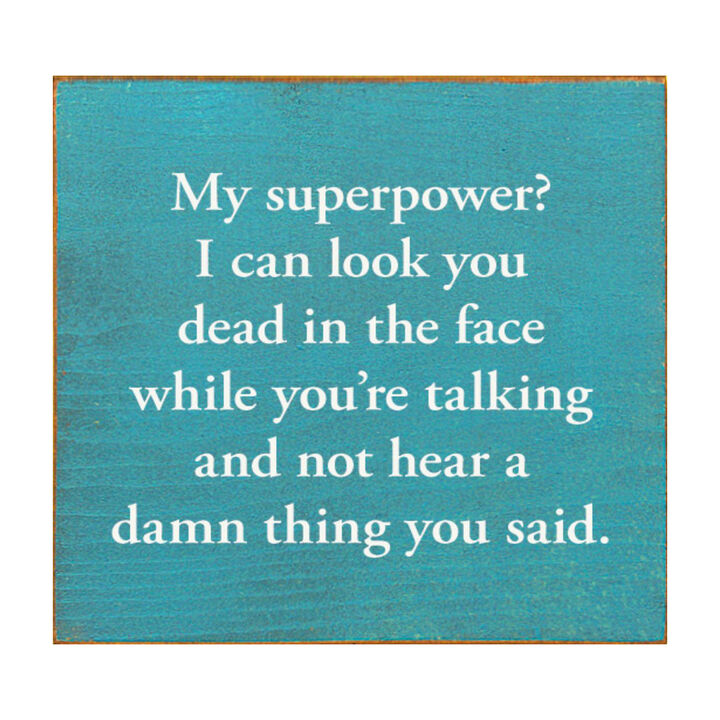 Funny Sarcastic Wooden Sign Wall Decor for Home or Office