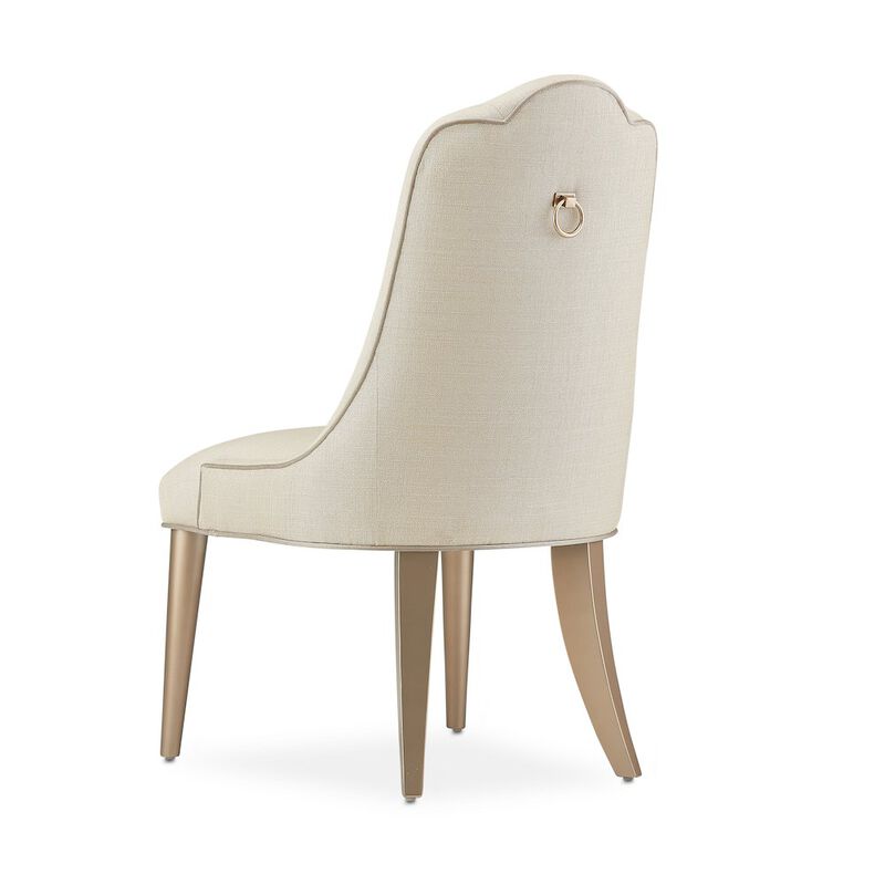 Michael Amini Malibu Crest Dining Side Chair - Chardonnay Set of 2