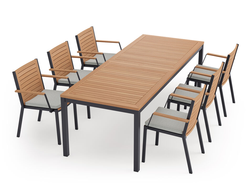 Monterey 7 Piece Patio Dining Set with 96 in. Table