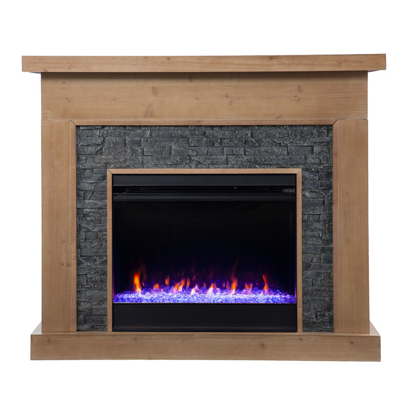 Barbe Elecetric Color Changing Fireplace