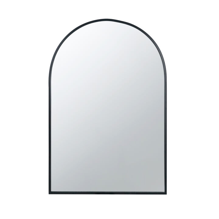Streamdale 24'' Arched Wall Mirror with Metal Frame