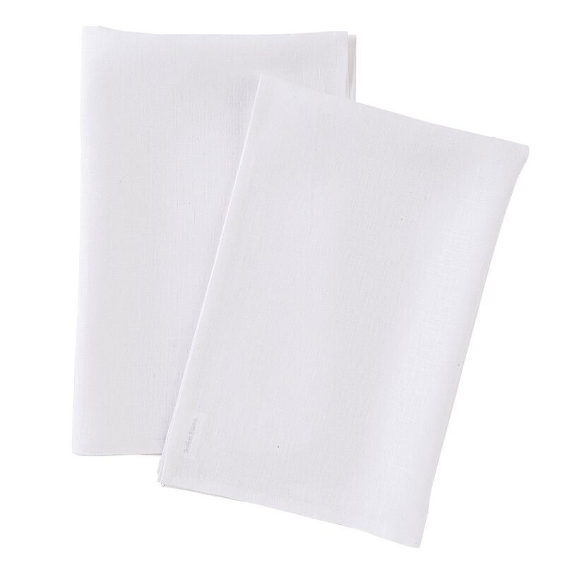 Solino Home Kitchen Linen 100% Linen Kitchen Towels &ndash; Set of 2, 17 x 26 in, Machine Washable, Holiday and Everyday Dining