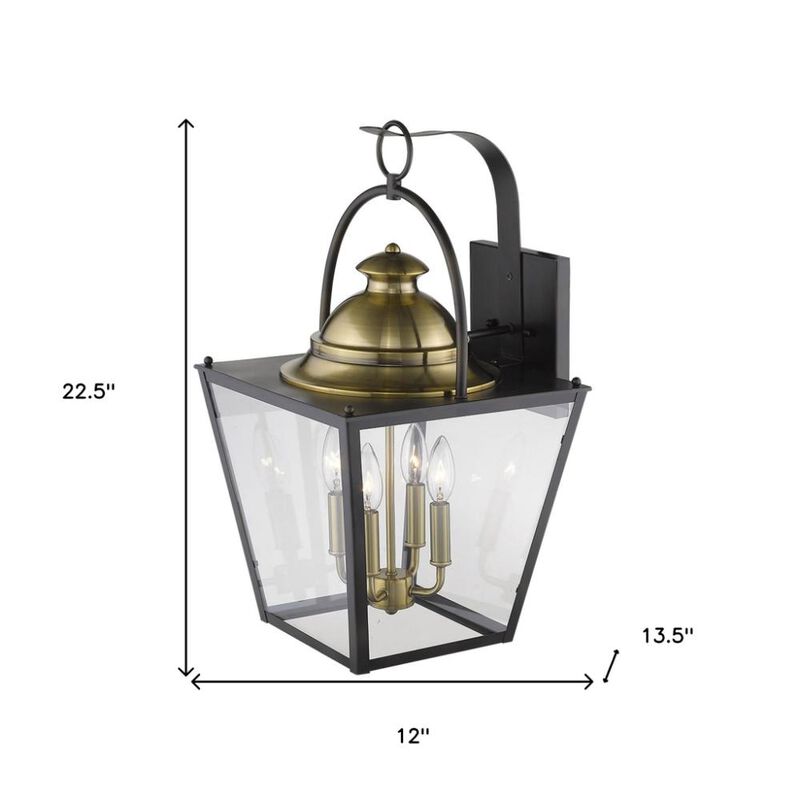 Hivvago Savannah 4-Light Oil-Rubbed Bronze Wall Light