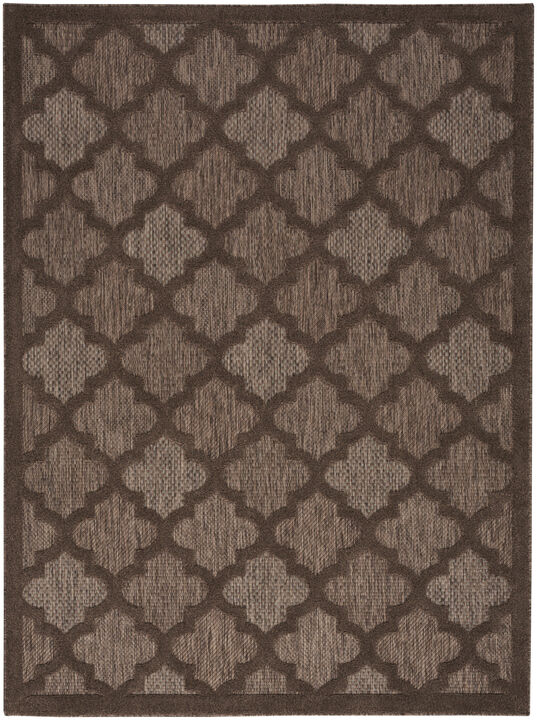 HomeRoots Trellis Indoor Outdoor Area Rug