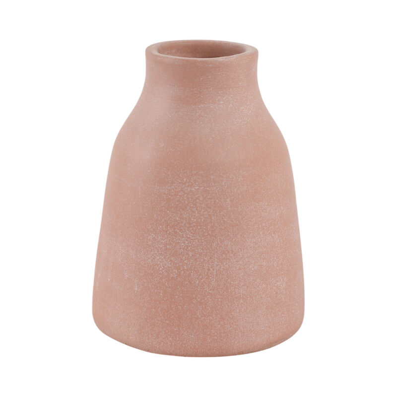 8x8" Terracotta Vase w/ Handle image number 3