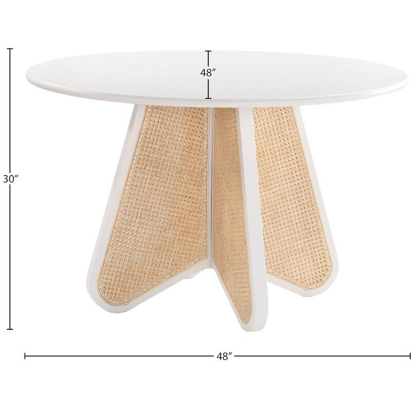 Meridian Furniture Butterfly White Dining Table