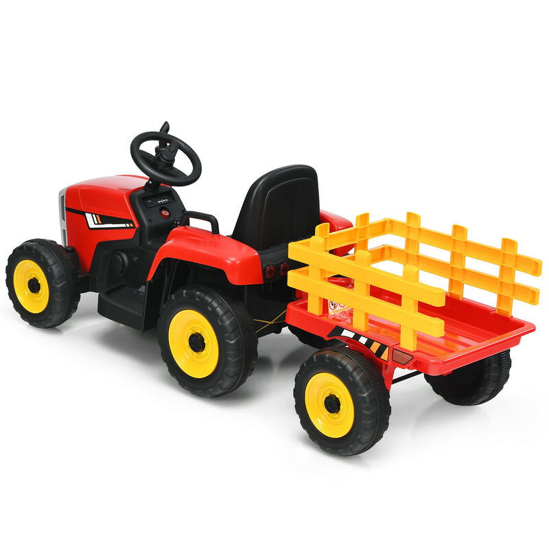 Kids 12V Ride On Tractor with 3 Speed Gears and Front Loader Ages 3 Plus image number 4