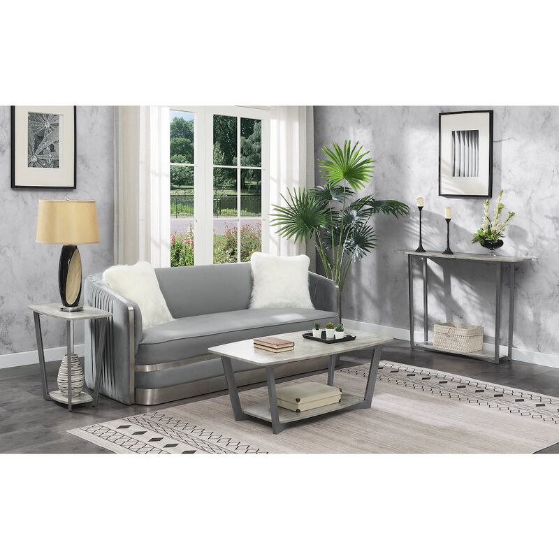 Convience Concept, Inc. Graystone End Table with Shelf