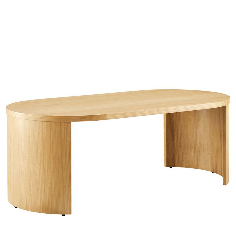 Aspect Oval Wood Coffee Table image number 0