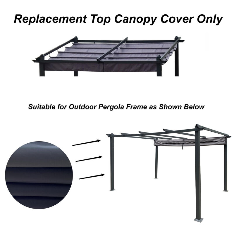 Streamdale 13x10FT Outdoor Pergola Canopy Replacement Fabric image number 8