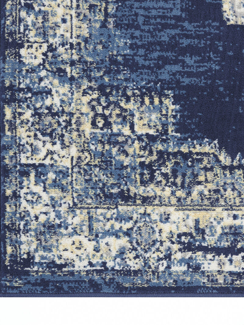 Grafix GRF14 Navy/Blue 5'3" x 7'3" Rug