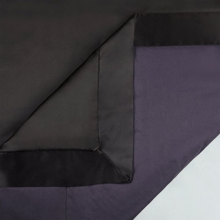 High Shine Espresso Queen Duvet Cover Set
