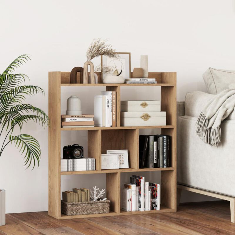 Hivvago 7 Cubes Open-back Bookshelf with Anti-Toppling Devices
