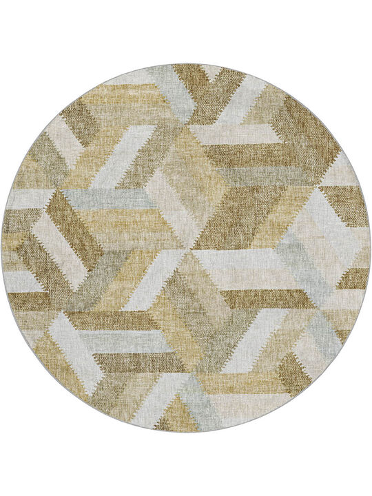 Lorenzo LN1 Tan 8' Round Rug