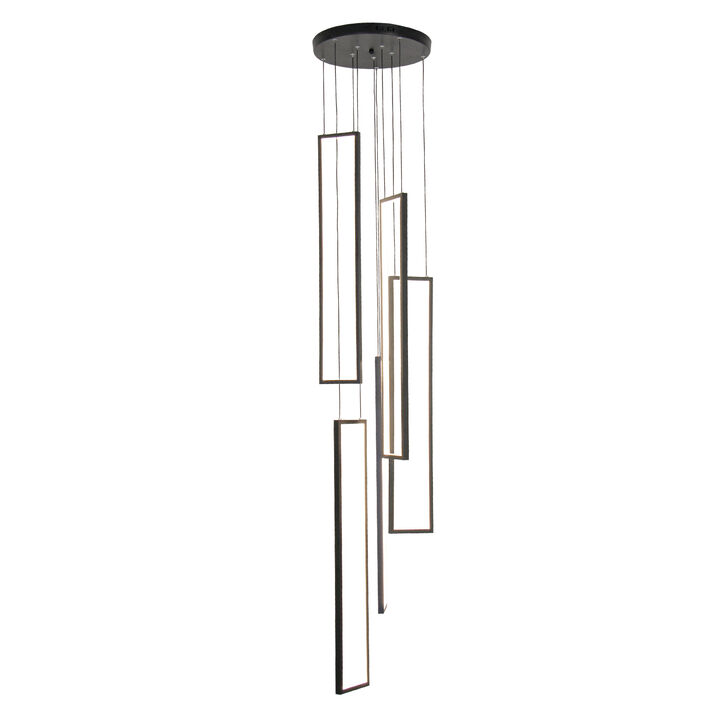 5-Light High-Ceiling Dimmable Cluster Pendant
