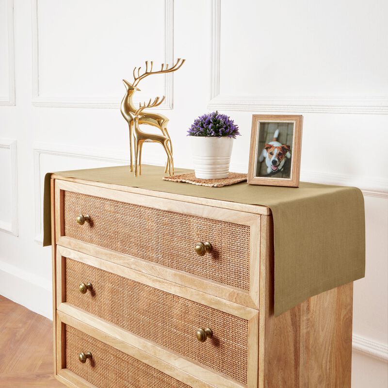 Solino Home 100% Pure Linen Table Runner - Diana