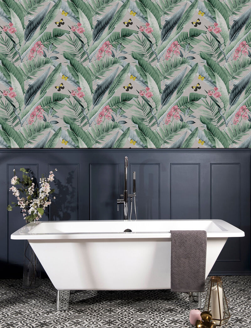 Miriam Grey Tropical Wallpaper image number 2