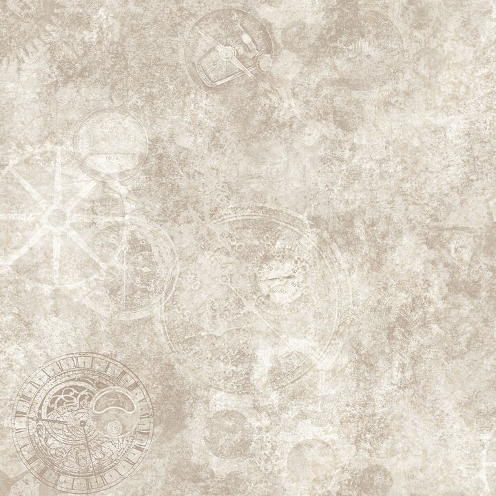 Nostalgie Gears Beige Wallpaper G56222