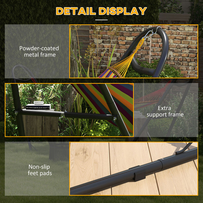 Hivvago Heavy Duty Steel Hammock Stand 10.3 ft image number 5