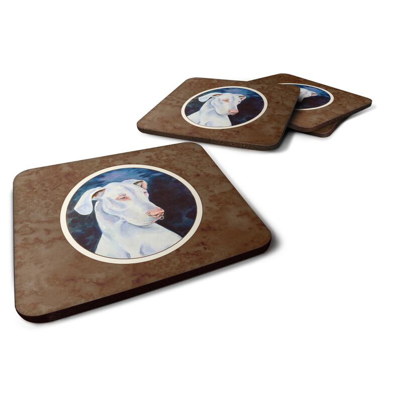 Caroline's Treasures 7279FC White Great Dane Foam Coasters (Set of 4), 3.5, Multicolor image number 0