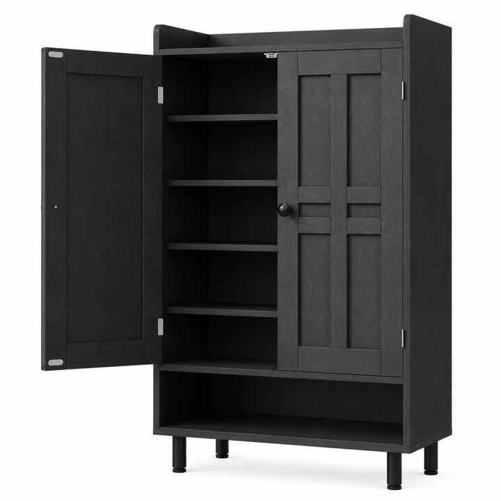 Envelor  6-Tier Modern Wood Flip-Top Modular Dustproof Shoe Storage Cabinet