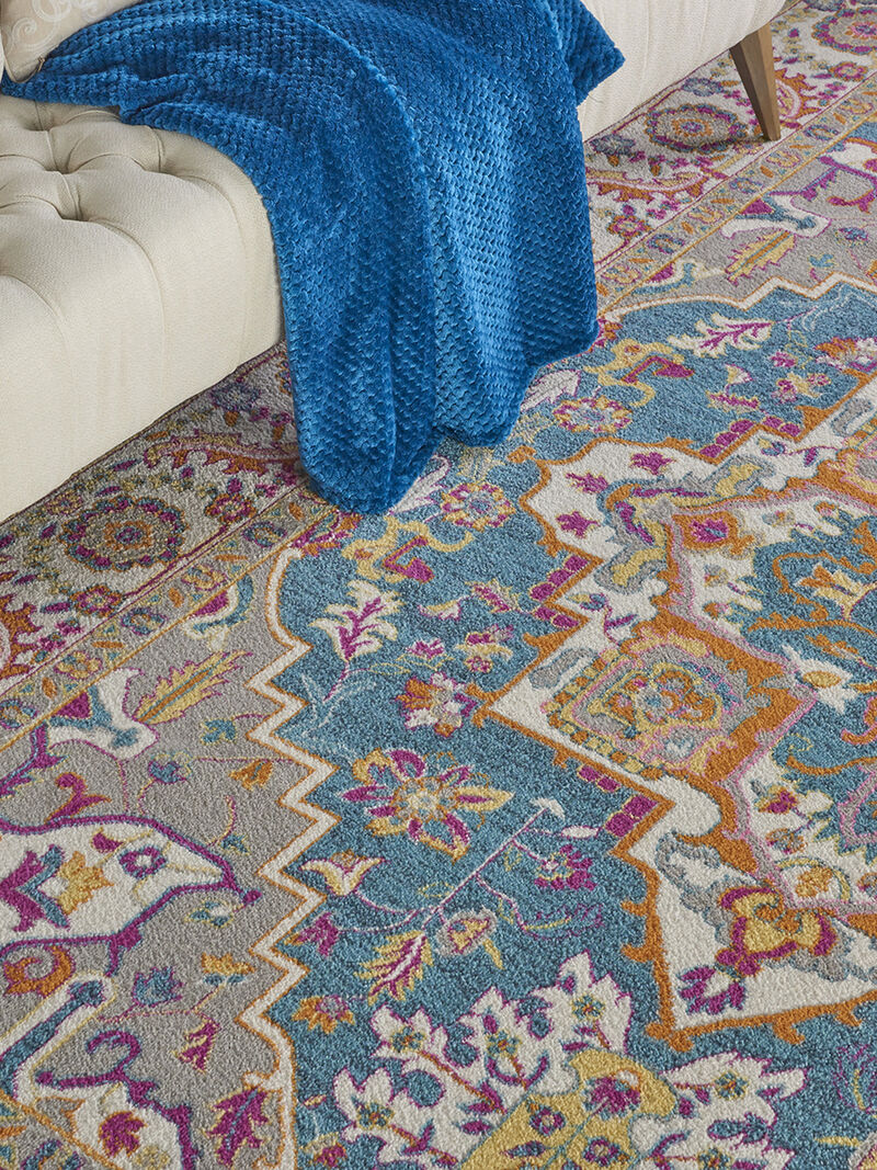 Passion PSN20 Teal/Multicolor 9' x 12' Rug