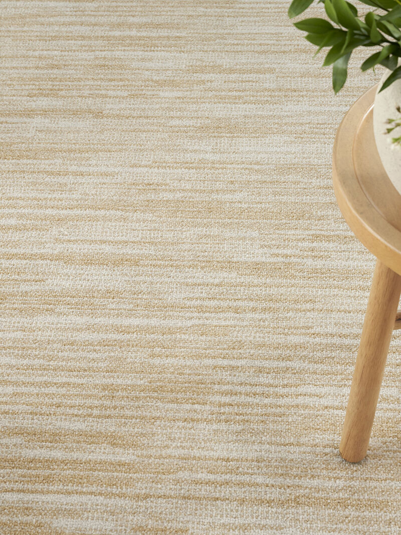 Nourison Essentials NRE01 Ivory/Gold 4' x Round Rug image number 7