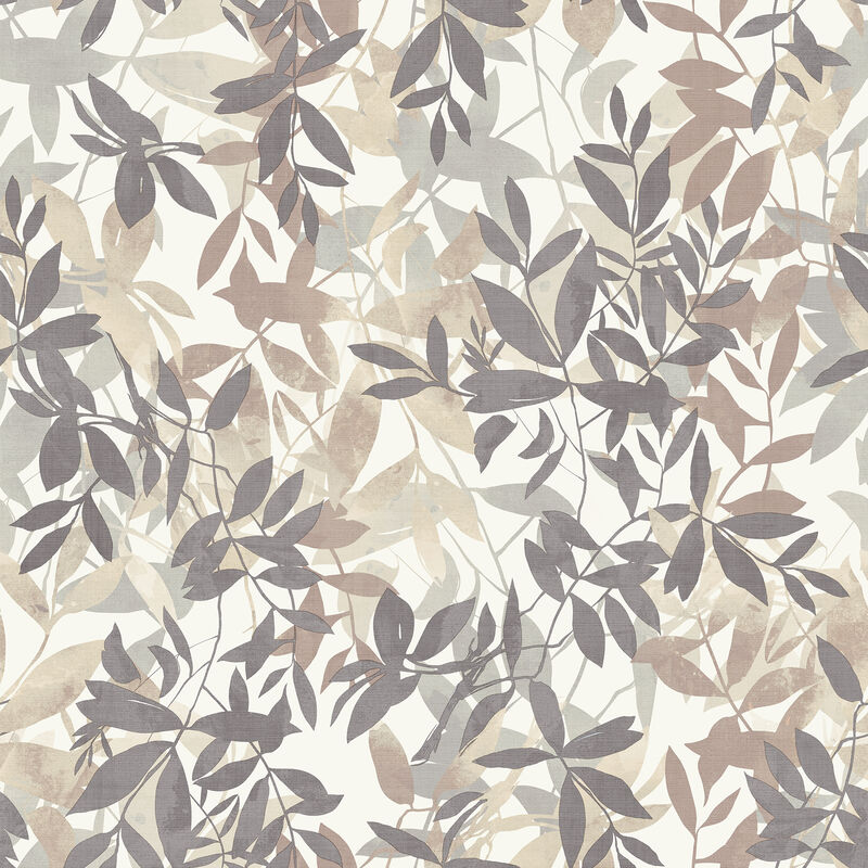 Georgianna Neutral Botanical Leaves Wallpaper image number 0