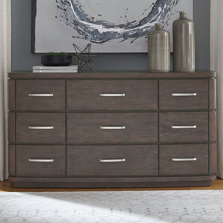 Liberty Furniture Cascade Falls Bedroom 9 Drawer Dresser  - Satin Espresso