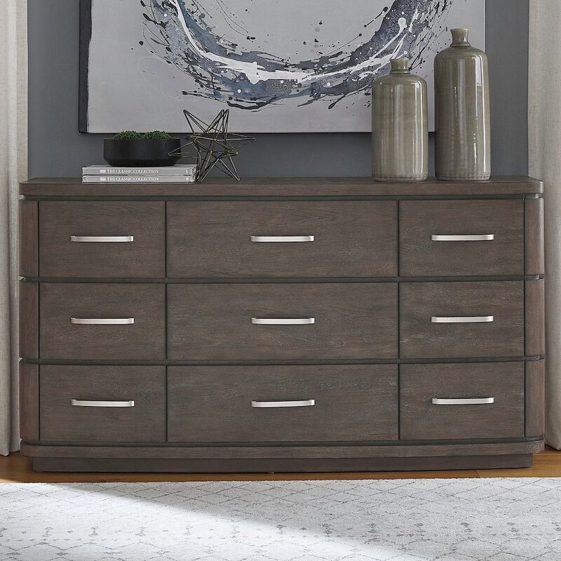 Liberty Furniture Cascade Falls Bedroom 9 Drawer Dresser  - Satin Espresso image number 1