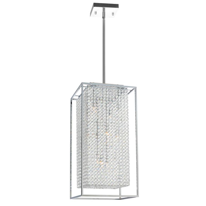 CWI Lighting Cube 11 Light Chandelier With Chrome Finish
