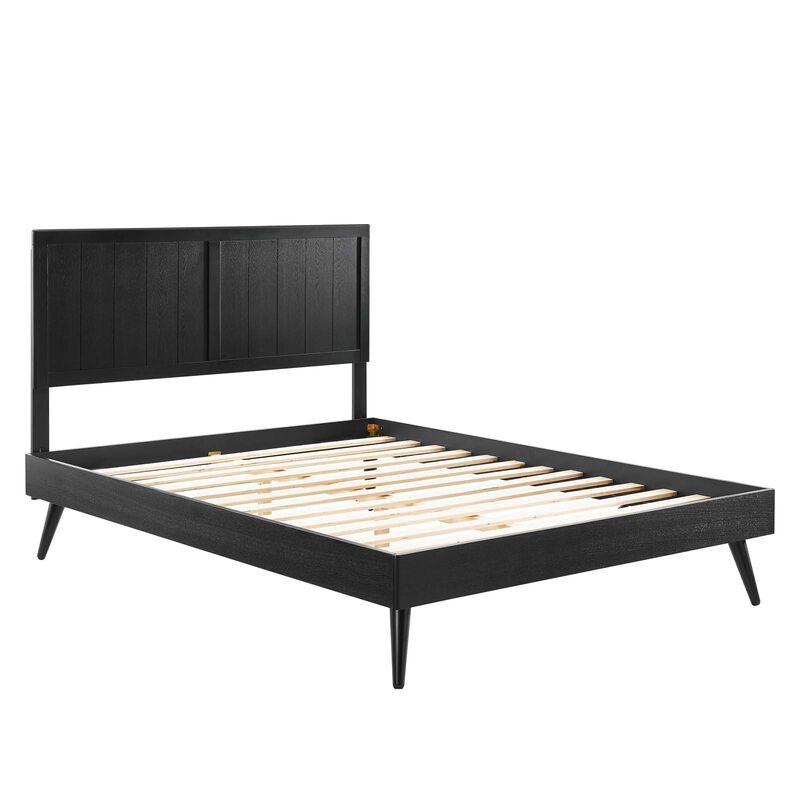Modway - Alana Full Wood Platform Bed With Splayed Legs image number 3
