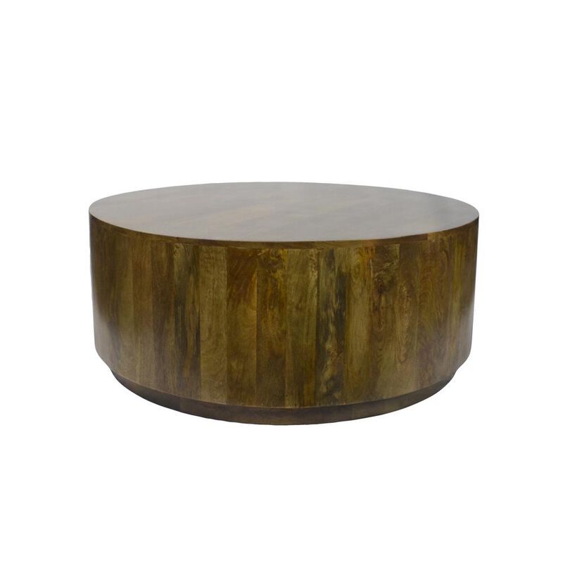 Carolina Living Tamia 42 Round Wooden Coffee Table - Elm