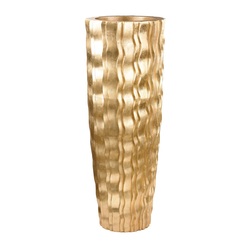 Wave Vase Large in gold image number 1