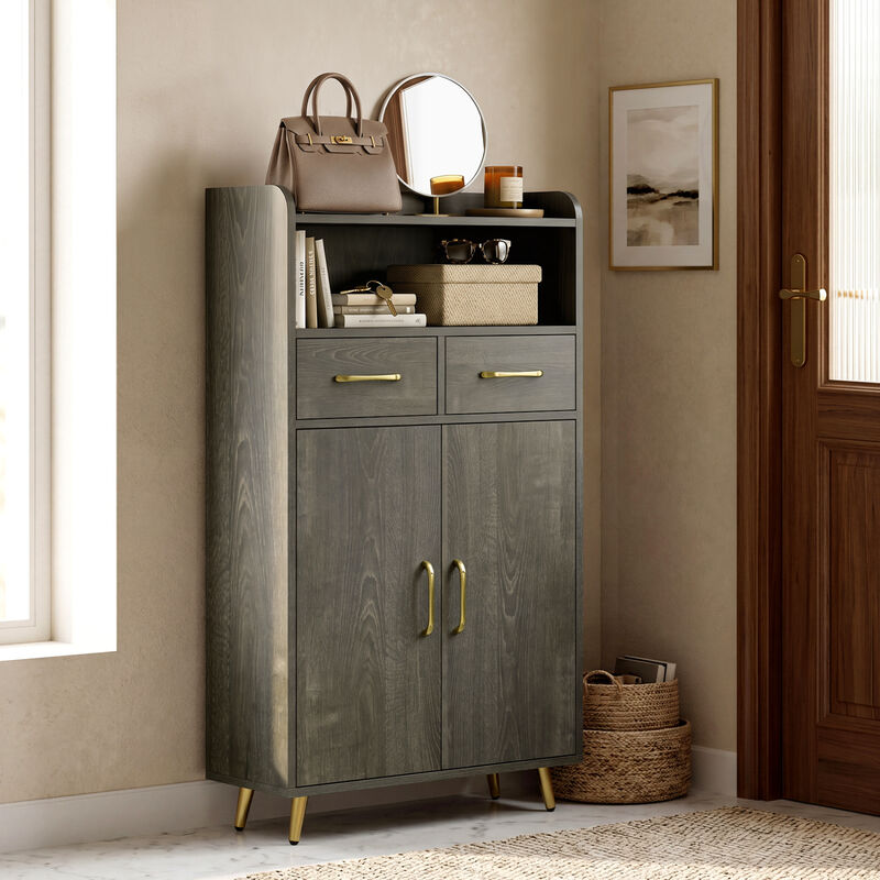 Bathroom Storage Cabinet with 2 Drawers and 2 Doors image number 6