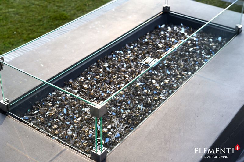 Elementi Meteora Concrete Patio Outdoor Propane Fire Pit Table image number 2