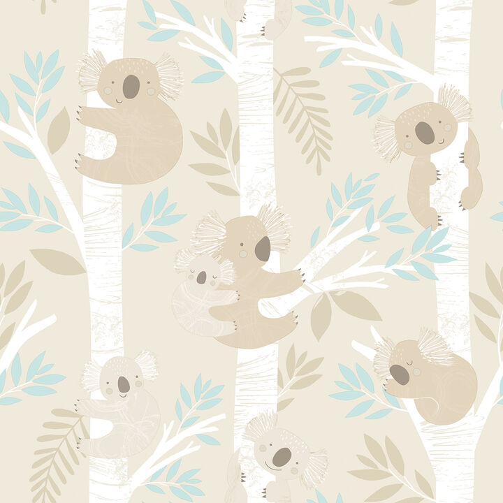 Tiny Tots 2 Koalas Beige Wallpaper G78384
